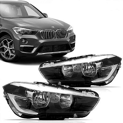 Farol x1 bmw de 2016 a 2019 lado direito elétrico com luz de rodagem diurna LED