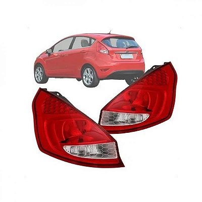 Lanterna fiesta ford de 2011 a 2013 traseira lado esquerdo hatch mexicano colmeia