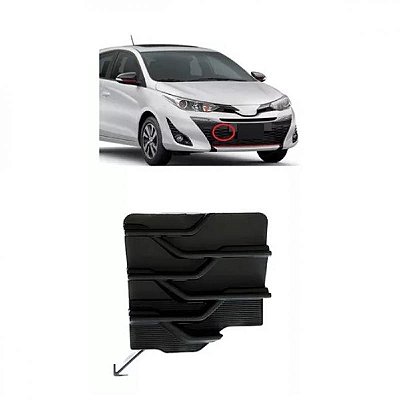 Tampa de reboque do para choque yaris toyota de 2018 a 2022 dianteiro