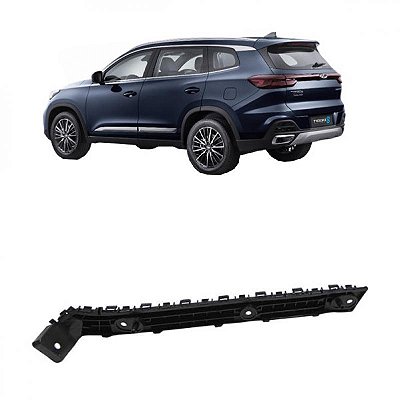 Suporte guia do para choque tiggo 8 chery de 2021 a 2025 traseiro lado esquerdo