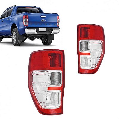 Lanterna ranger ford de 2013 a 2023 traseira lado esquerdo bicolor