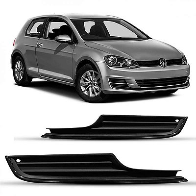 Grade lateral do para choque golf volkswagen de 2014 a 2017 dianteira inferior lado direito