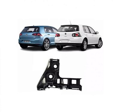 Suporte guia do para choque golf volkswagen de 2014 a 2017 traseiro lado direito