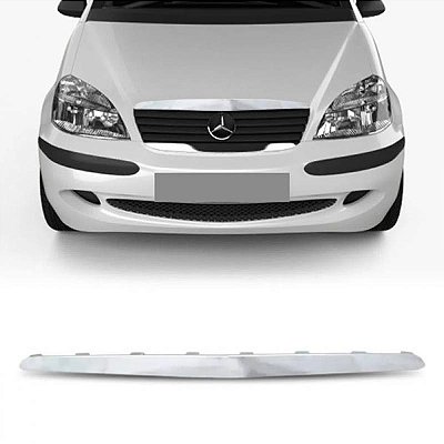 Moldura inferior do para choque classe a mercedes benz de 1999 a 2005 cromada para suporte da grade do radiador