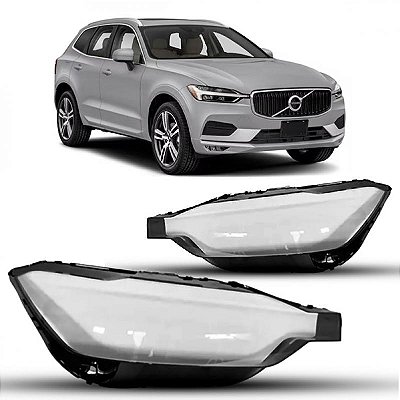 Lente do farol xc60 volvo de 2018 a 2022 lado esquerdo