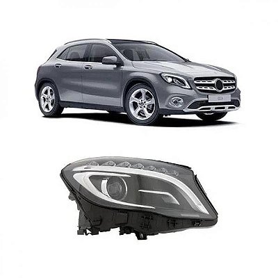 Farol gla 45 amg mercedes benz de 2015 a 2017 lado esquerdo com LED com bixenônio sem reator