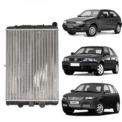 Radiador gol volkswagen e parati volkswagen e saveiro volkswagen de 1995 a 2008 bola com ar manual