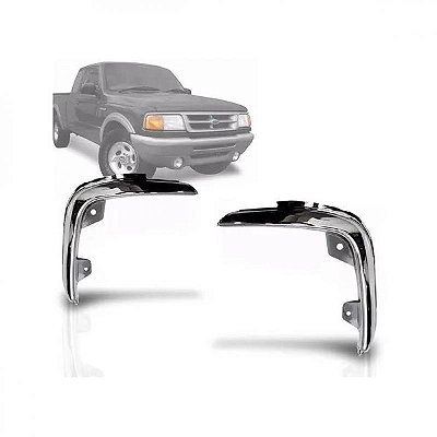 Aro de farol ranger ford de 1993 a 1997 lado esquerdo cromado