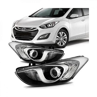 Farol i30 hyundai de 2013 a 2016 lado direito elétrico com motor sem entrada para xenon