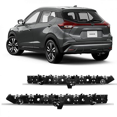Suporte guia do para choque kicks nissan de 2022 a 2024 lado esquerdo traseiro