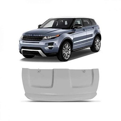 Acabamento do para choque evoque land rover de 2012 a 2014 dianteiro inferior cinza pure sem pisca texturizado