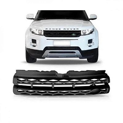 Grade do radiador evoque land rover de 2014 a 2015 preta versões pure e prestige