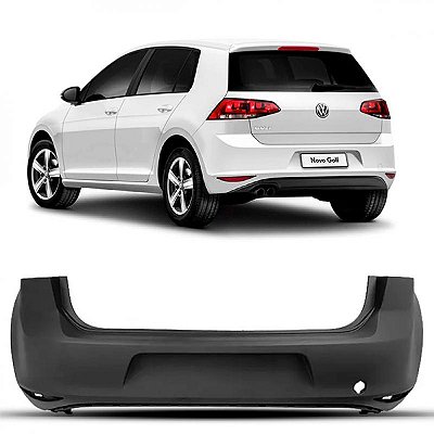Para choque golf volkswagen de 2014 a 2017 traseiro primer sem furo para sensor versões TSI highline GTI
