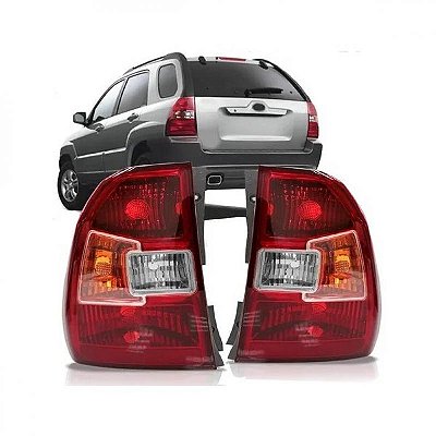Lanterna sportage kia de 2009 a 2010 traseira lado esquerdo com pisca âmbar