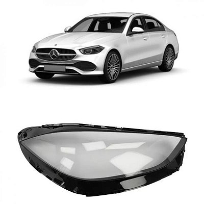 Lente de farol c180 mercedes benz de 2022 a 2024 lado esquerdo