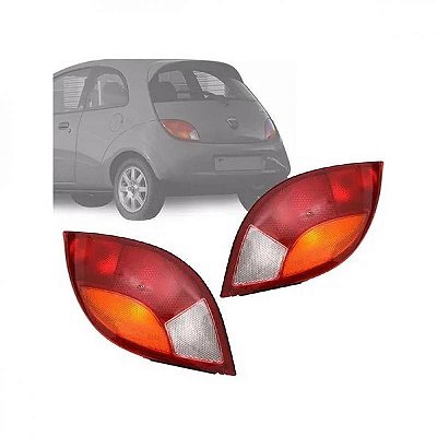 Lanterna ka ford de 1996 a 2001 traseira lado direito tricolor com ré cristal