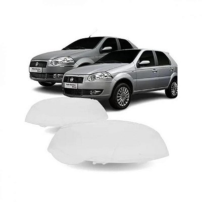 Lente do farol palio fiat de 2009 a 2020 e siena fiat de 2009 a 2019 lado direito formato de gota