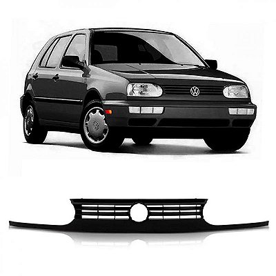 Grade do radiador golf volkswagen de 1995 a 1998 preta totalmente lisa alemão mexicano GTI