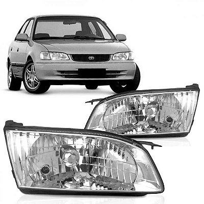 Farol corolla toyota de 1998 a 2002 lado direito brasileiro