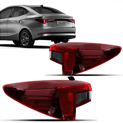 Lanterna hb20 hyundai de 2023 a 2026 traseira de canto lado direito sedã sem LED