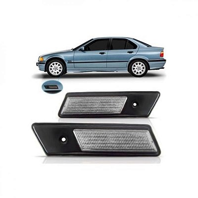 Lanterna bmw de 1991 a 1997 lateral lado esquerdo cristal