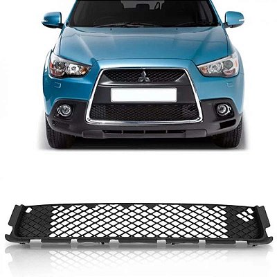 Grade de para choque asx mitsubishi de 2011 a 2012 dianteira central inferior