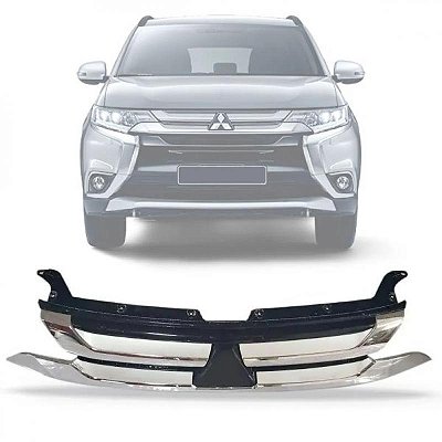 Grade do radiador outlander mitsubishi de 2016 a 2022 cromada