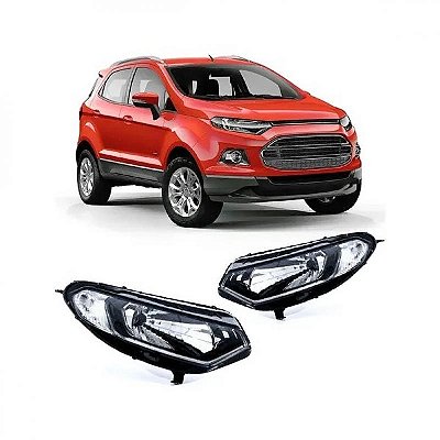 Farol ecosport ford de 2013 a 2017 lado direito manual com DRL