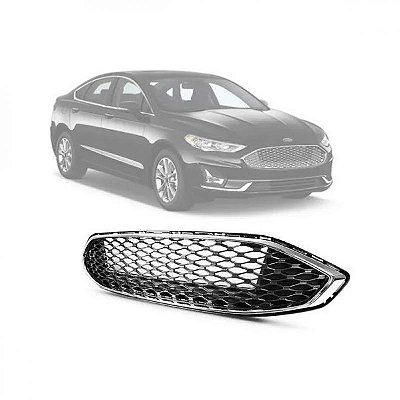 Grade do radiador fusion ford de 2017 a 2019 com friso cromado tipo colmeia