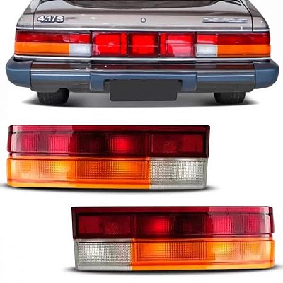 Lanterna opala chevrolet de 1988 a 1992 traseira lado direito tricolor