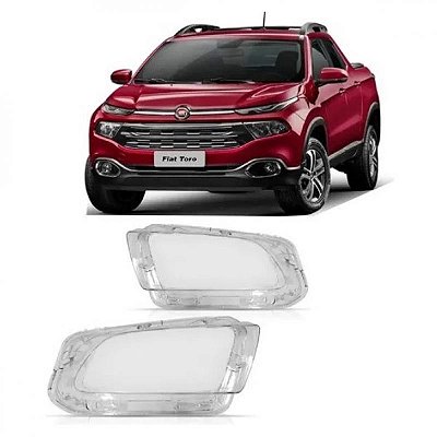 Lente de farol toro fiat de 2016 a 2021 inferior lado direito