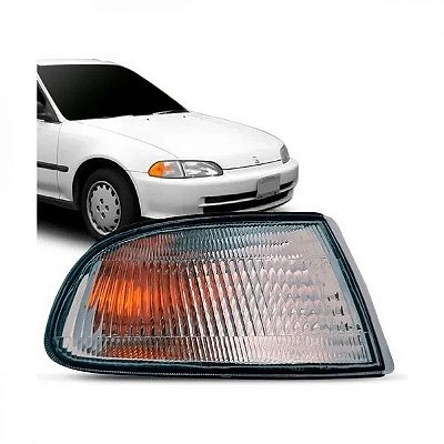Lanterna civic honda de 1992 a 1995 dianteira lado direito sedã com cúpula âmbar