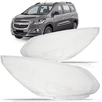 Lente de farol spin chevrolet de 2012 a 2018 lado direito