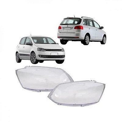 Lente de farol fox volkswagen de 2010 a 2014 lado esquerdo
