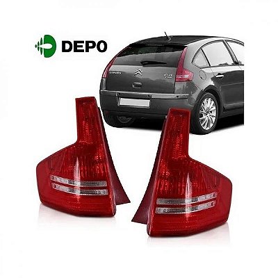 Lanterna c4 citroën de 2008 a 2014 traseira lado esquerdo hatchback