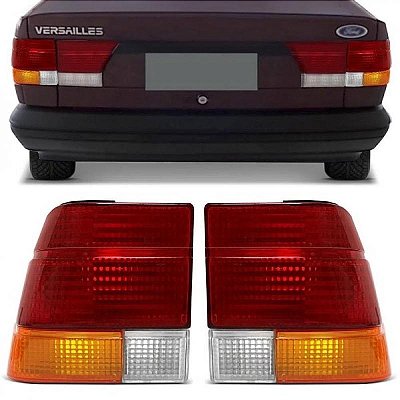 Lanterna versailles ford de 1991 a 1996 traseira lado direito tricolor