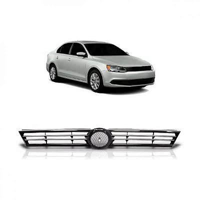Grade do radiador jetta volkswagen de 2011 a 2014 com carcaça toda preta