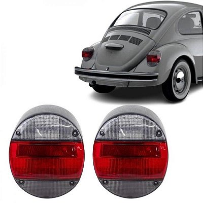 Lente de lanterna fusca volkswagen de 1978 a 1985 traseira fumê tipo fafa