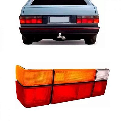 Lanterna gol volkswagen de 1987 a 1994 traseira lado direito tricolor
