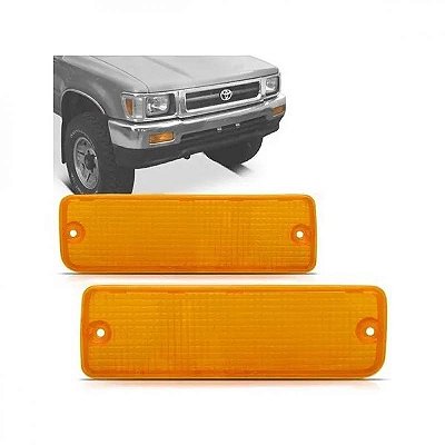 Lente de lanterna hilux toyota de 1992 a 2001 dianteira lado direito quatro por quatro e quatro por dois