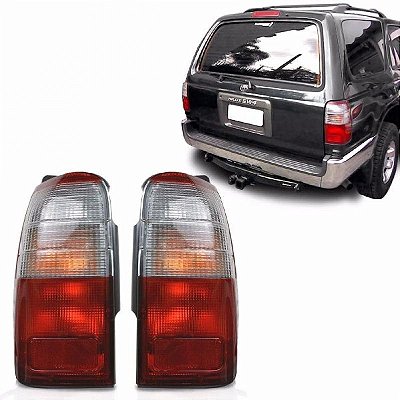Lanterna hilux sw4 toyota de 1996 a 1998 traseira lado direito bicolor