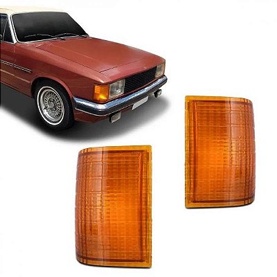 Lanterna opala chevrolet de 1980 a 1986 dianteira lado esquerdo âmbar