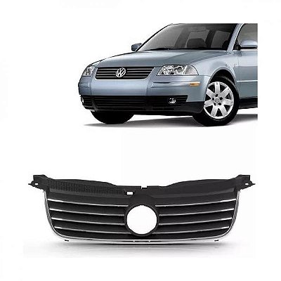 Grade do radiador passat volkswagen de 2001 a 2005 com friso cromado