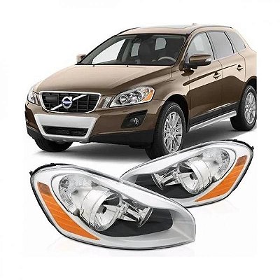 Farol xc60 volvo de 2008 a 2013 lado direito elétrico com motor sem xenon