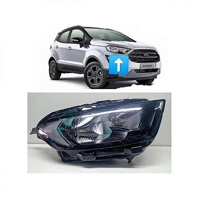 Moldura inferior para choque da grade frontal uno e fiorino fiat de 2011 a 2014 azul com três peças