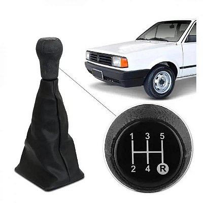 Coifa do câmbio gol volkswagen de 1989 a 1999 preta com encaixe pequeno e bola