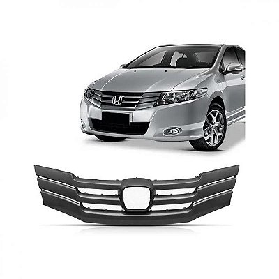 Moldura inferior do para choque da grade do radiador city honda de 2009 a 2011 cinza