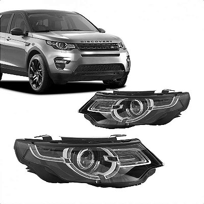 Farol discovery sport land rover de 2015 a 2018 lado direito com LED D3S e 12 pinos