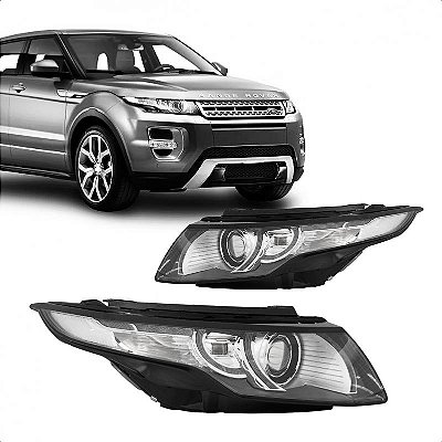 Farol evoque land rover de 2012 a 2015 lado direito com LED D3S 16 pinos