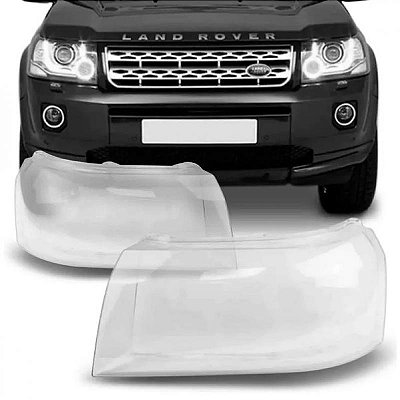 Lente de farol freelander 2 land rover de 2006 a 2013 lado esquerdo